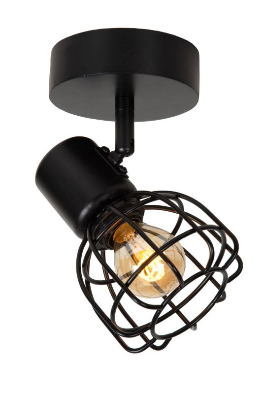 Lampa sufitowa Lucide Filox czarna 1 x E27 x 40W wym: 14,5 x 15 x 10 cm - 1 szt.