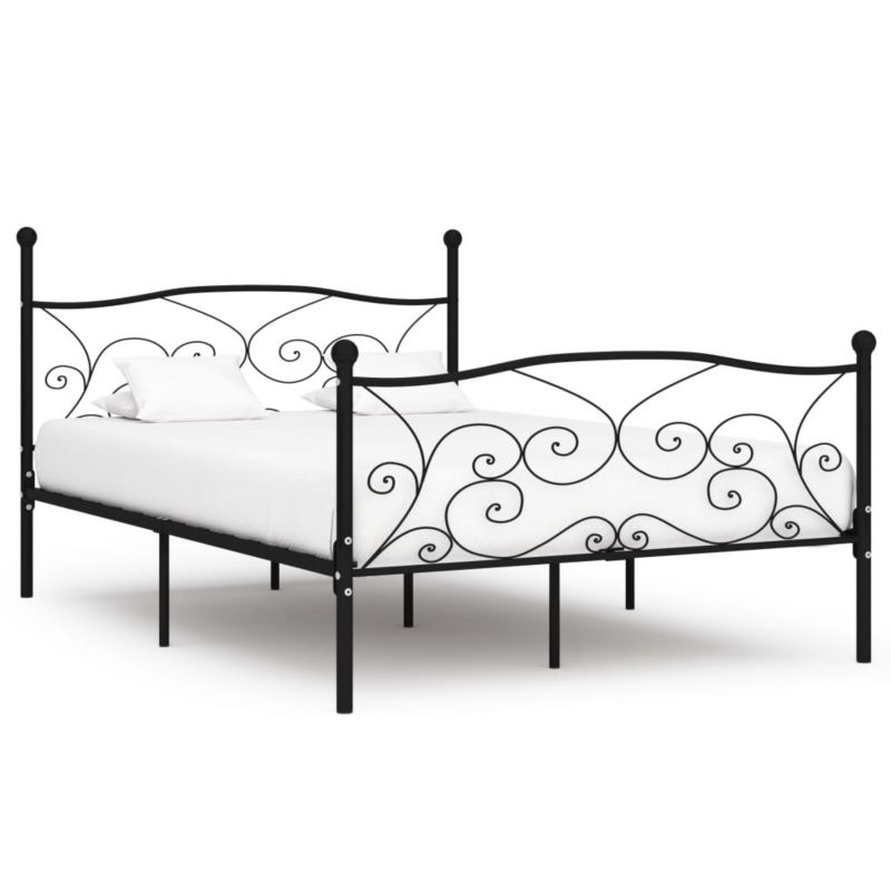Łóżko metalowe WaszeMeble 160x200 cm czarna WM-284458 1 szt.