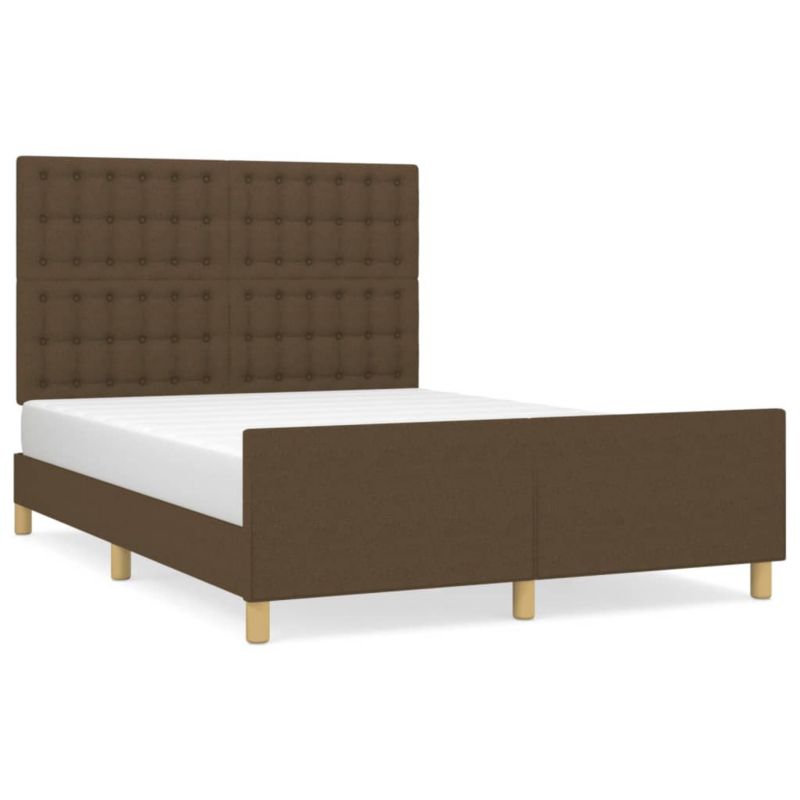 Łóżko tapicerowane WaszeMeble 140x200 cm Brązowe WM-3125384 1 szt.