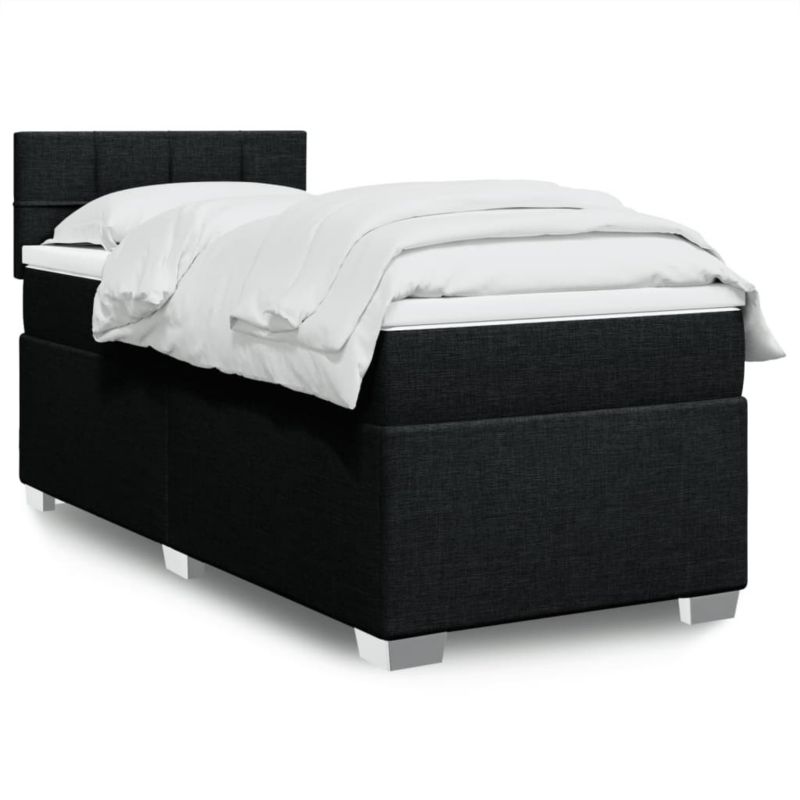 Łóżko kontynentalne WaszeMeble 90x190 cm czarne WM-3285745 1 szt.
