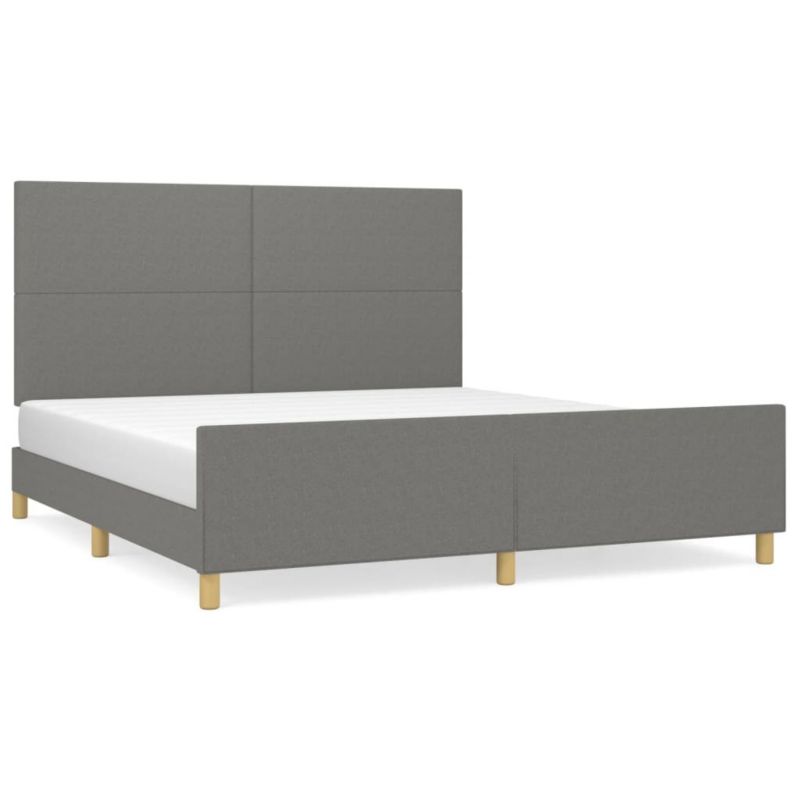 Łóżko tapicerowane WaszeMeble 180x200 cm ciemnoszara WM-3124912 1 szt.