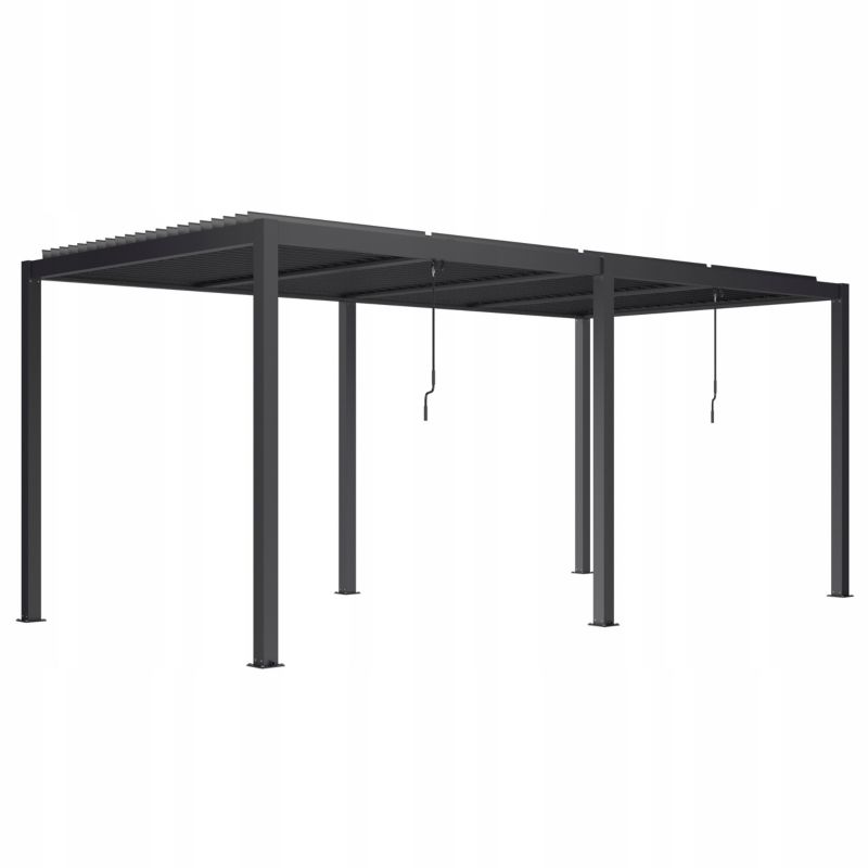 Pergola ogrodowa Esti&Esta 7.8x4M Aluminiowa z Oświetleniem LED Antracyt 1 szt