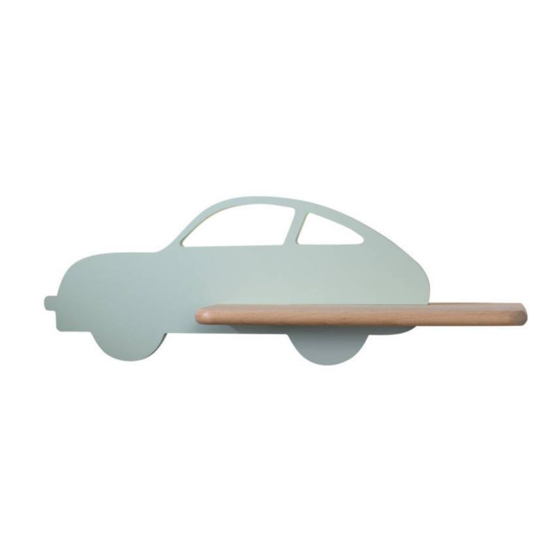 Kinkiet Candellux Car zielony-jasne drewno LED 4W 4000K 250lm IP20 wym: 15 x 43 x 12 cm - 1 szt.