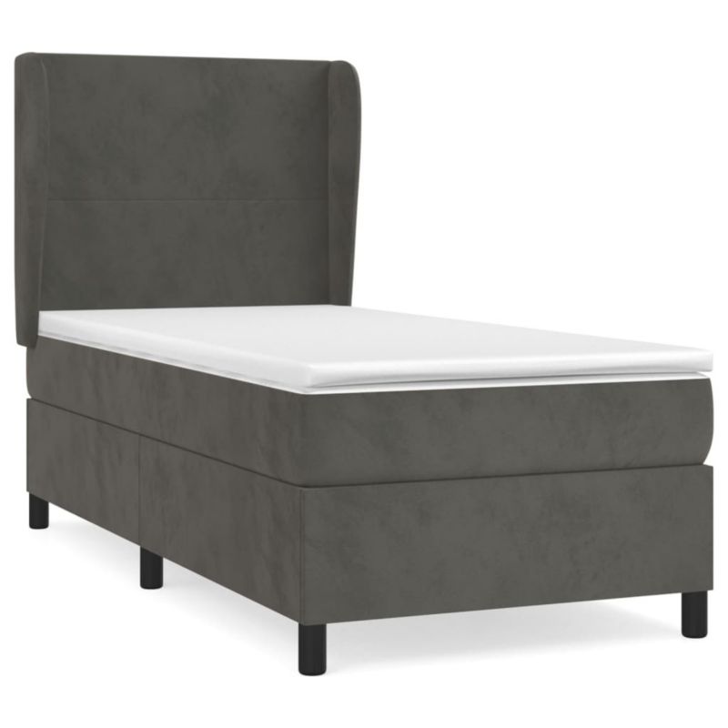 Łóżko kontynentalne WaszeMeble 90x190 cm ciemnoszary WM-3129064 1 szt.