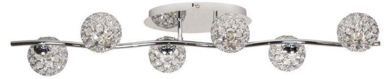 Spot sufitowy Candellux Starlet transparentny-chromowany 6 x G9 x 40W IP20 wym: 81 x 13 cm - 1 szt.
