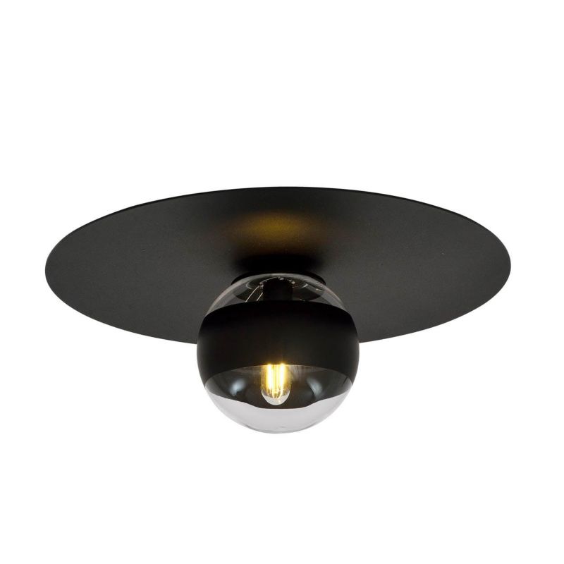 Lampa sufitowa Emibig Solar czarno-przezroczysty wym: 19 x 43 cm 1xE14 x 10W 1 szt.