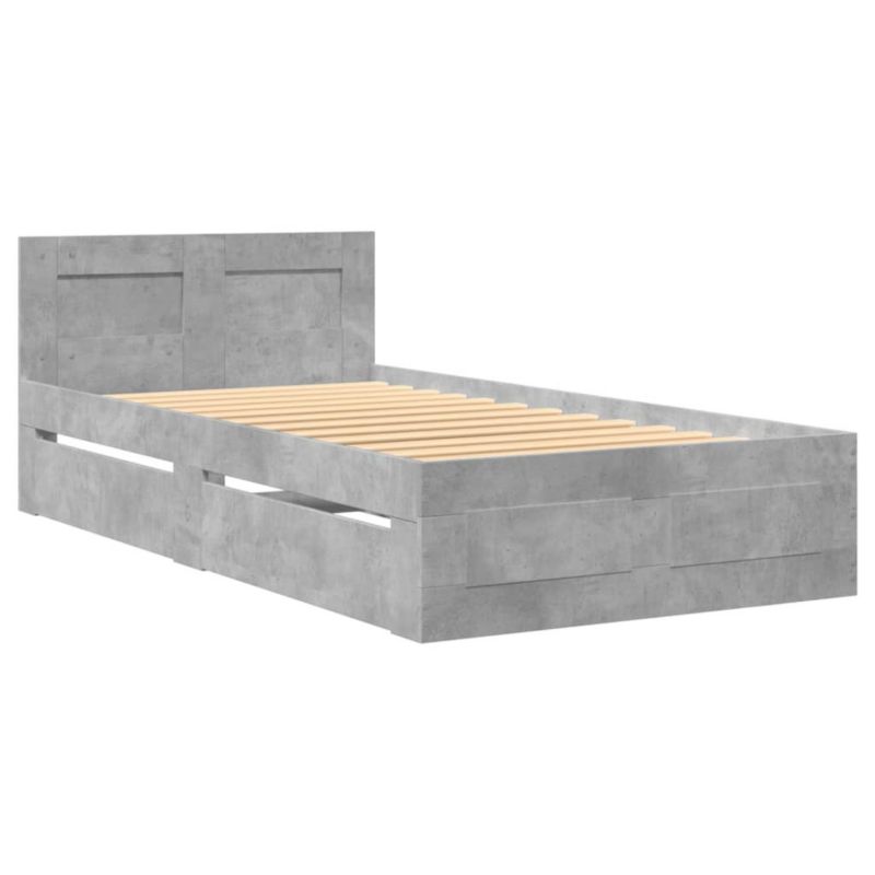 Łóżko drewniane WaszeMeble 90x190 cm szarość WM-3295614 1 szt.