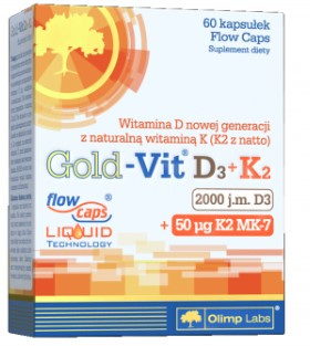 OLIMP LABS Gold-Vit D3+K2 2000 IU 60 kaps