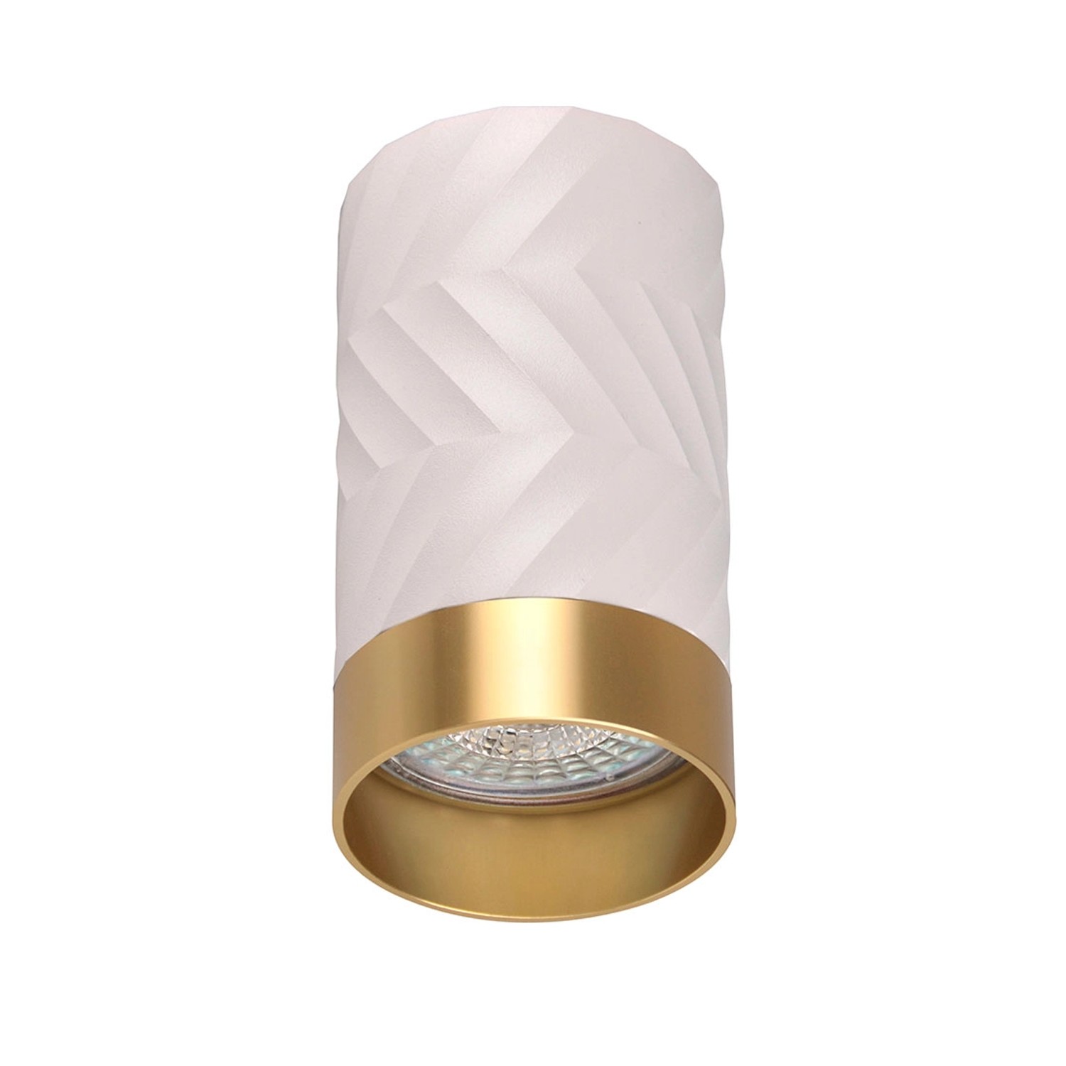 Goldlux Oprawa natynkowa ARRAS 10 cm 1xGU10 biało-złota