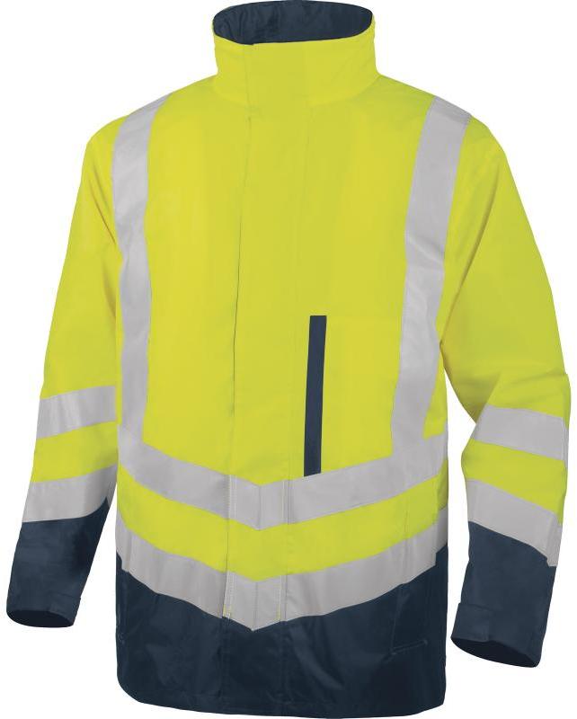Kurtka odblaskowa Delta Plus Optimum2 5w1, rozmiar M, żółto-granatowy