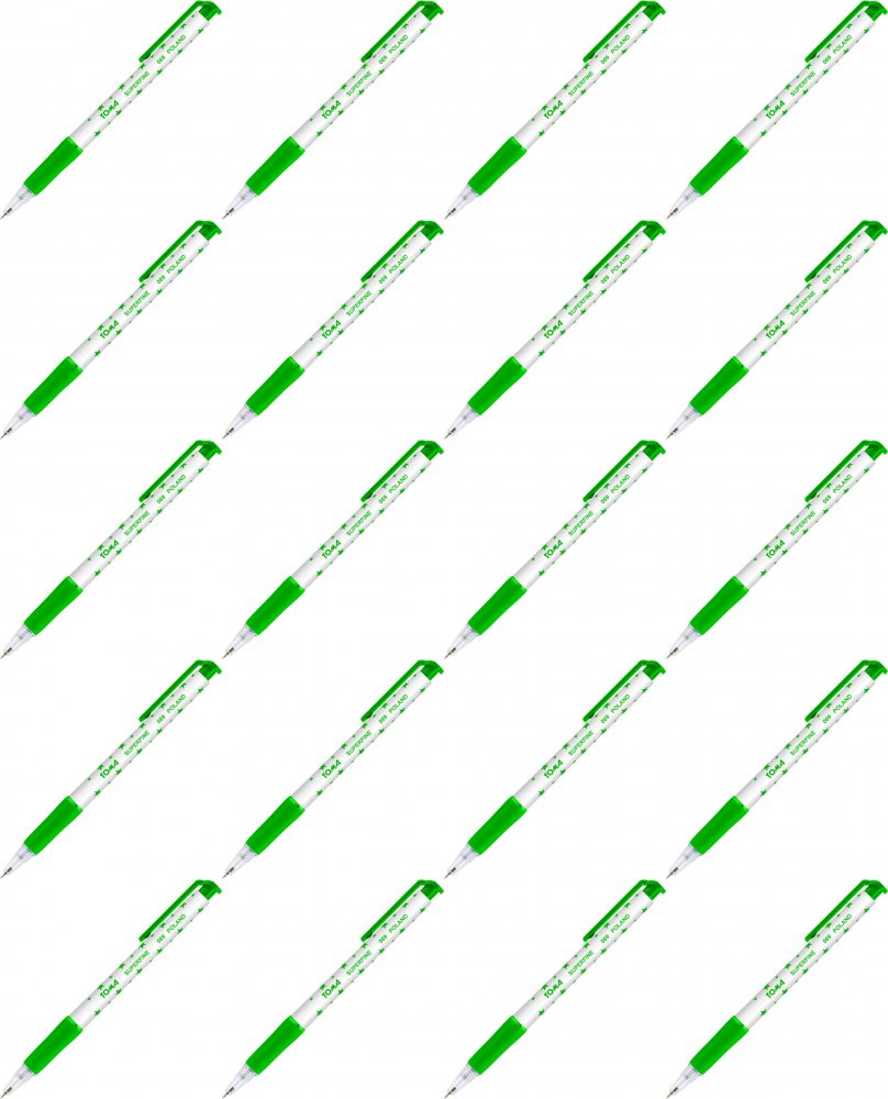 20x Długopis automatyczny Toma, Superfine 069, 0.5mm, zielony