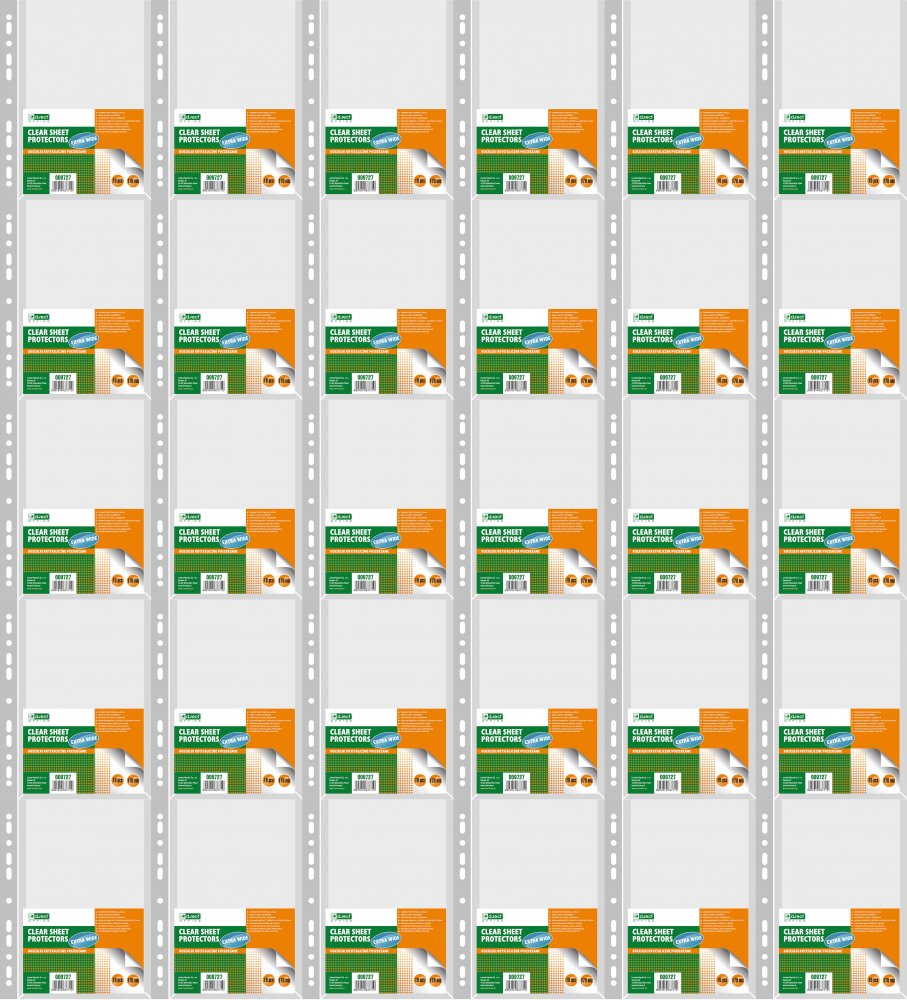 40x Koszulki krystaliczne D.Rect, poszerzane, A4, 170μm, 10 sztuk, transparentny