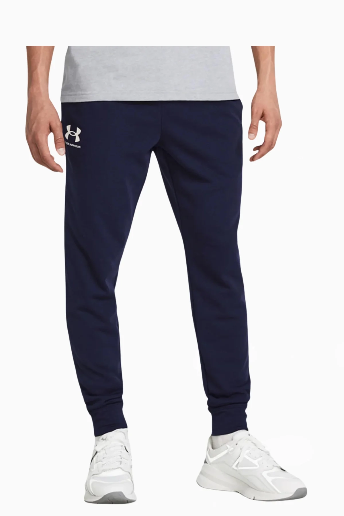 Spodnie Under Armour Warmup Bottoms - Granatowy