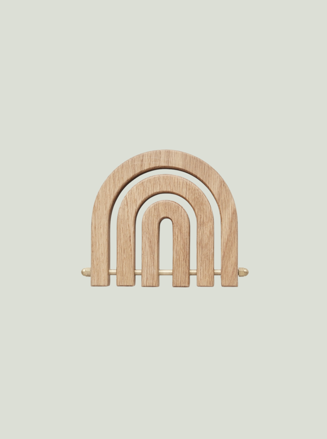 Dębowa Podstawka Rainbow Trivet Nature OYOY Living