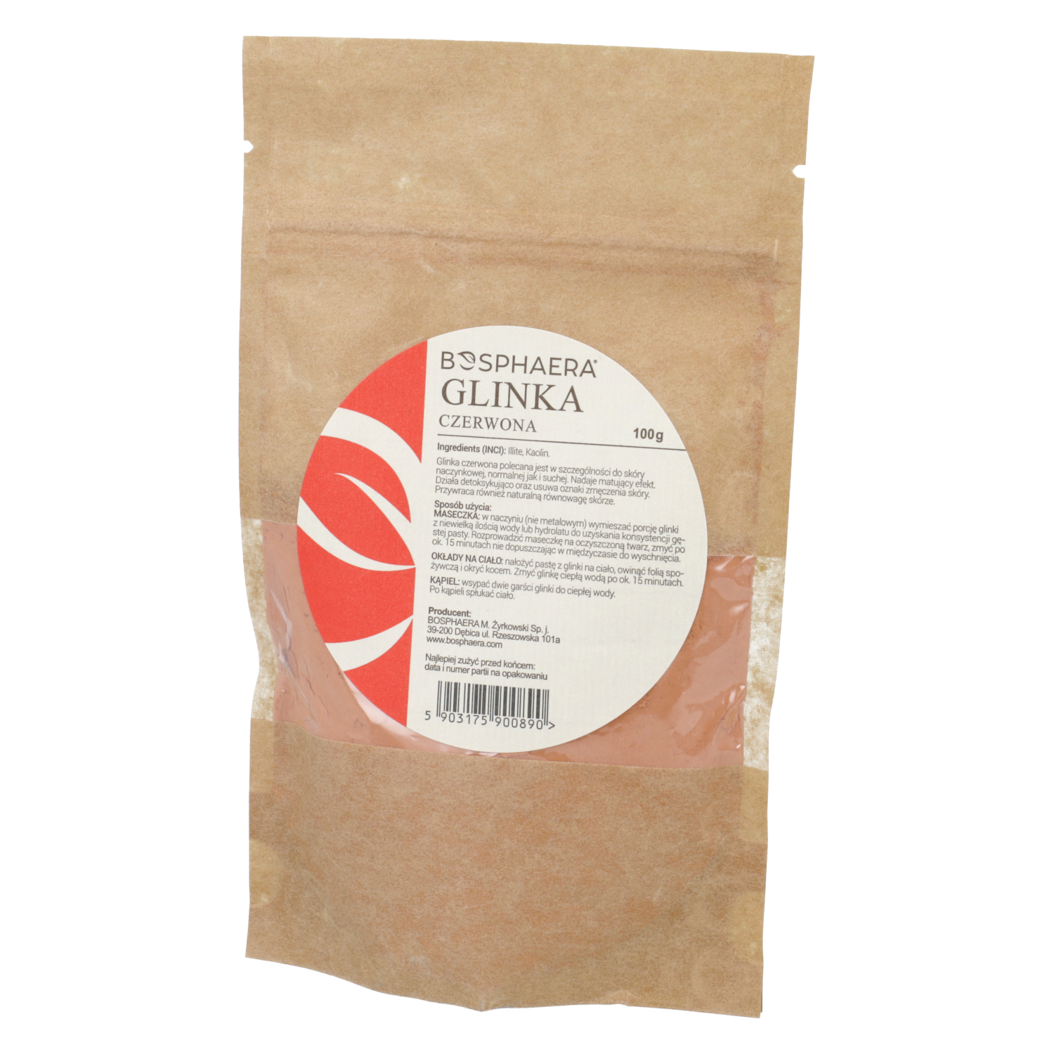 Bosphaera - glinka czerwona, 100 g