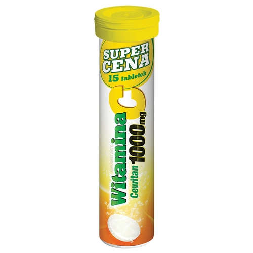 Witamina c cewitan - 1000 mg, tabletki musujące, 15 sztuk