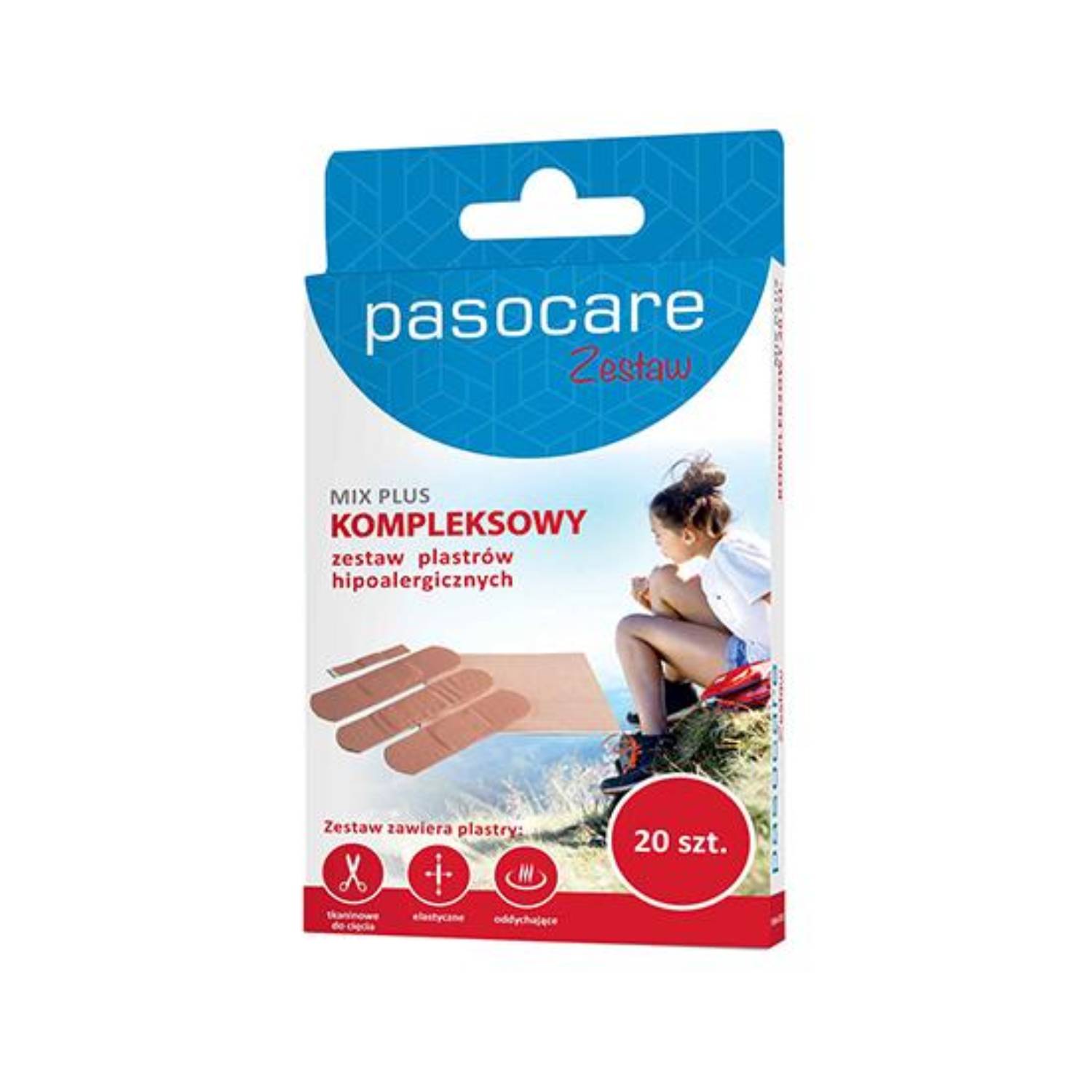 Pasocare mix plus - zestaw plastrów, 20 sztuk