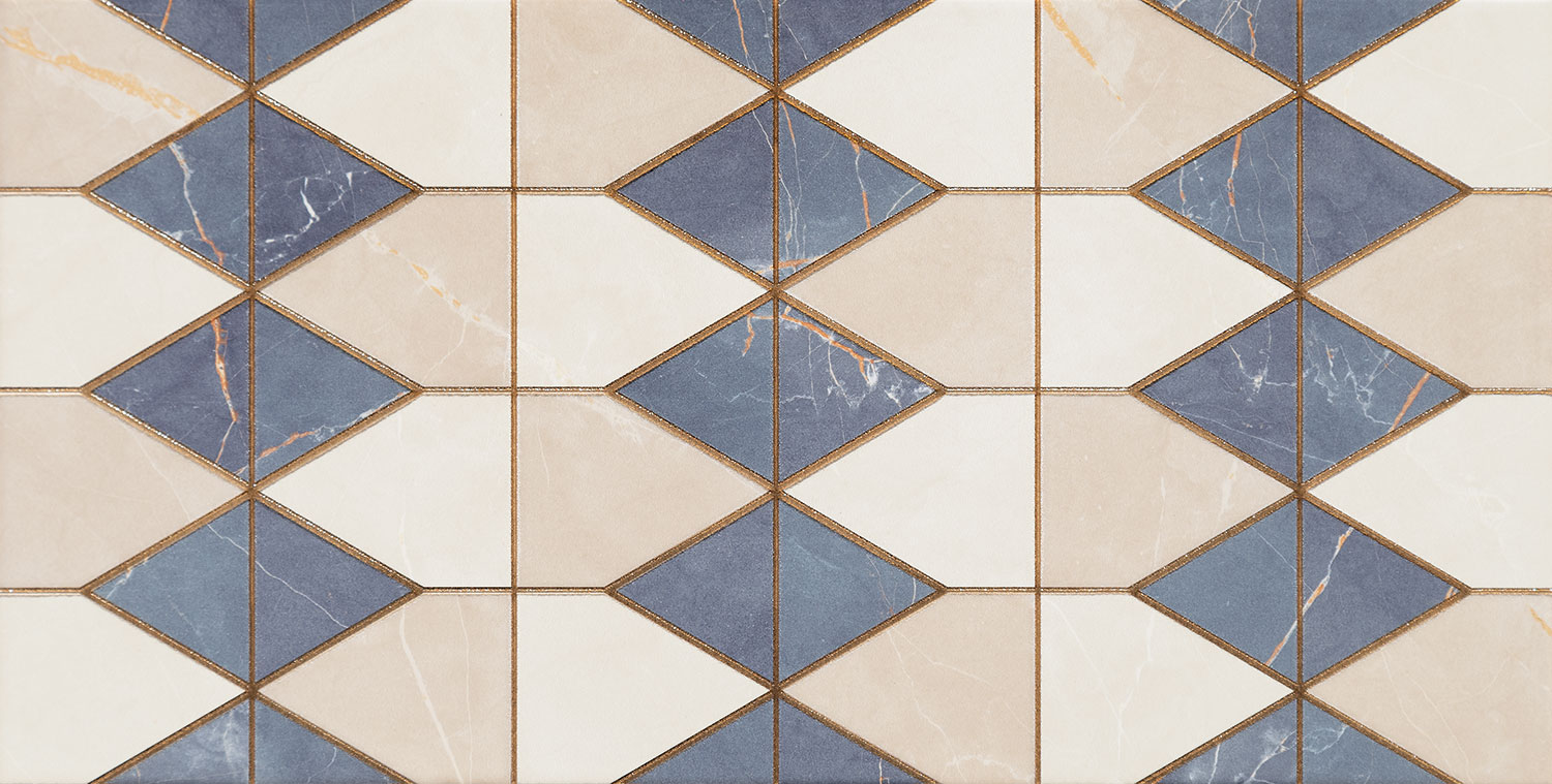 Domino Chic Stone blue dekor ścienny 60,8x30,8 cm