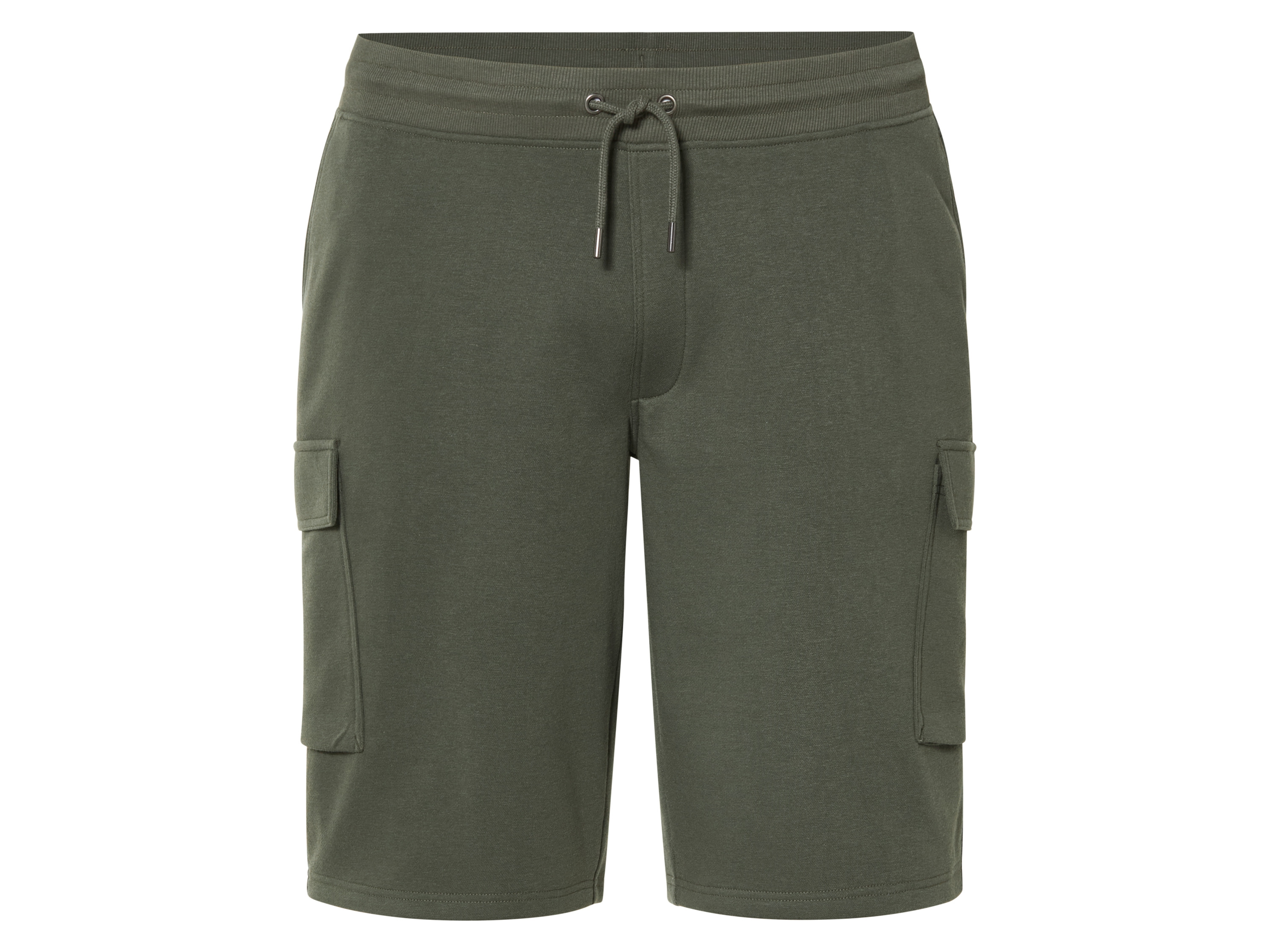 esmara Men Szorty dresowe męskie PLUS SIZE XXL, Zielony, 100% ekologiczny nadruk, elastyczny pas, boczne kieszenie, Oeko-Tex Standard 100