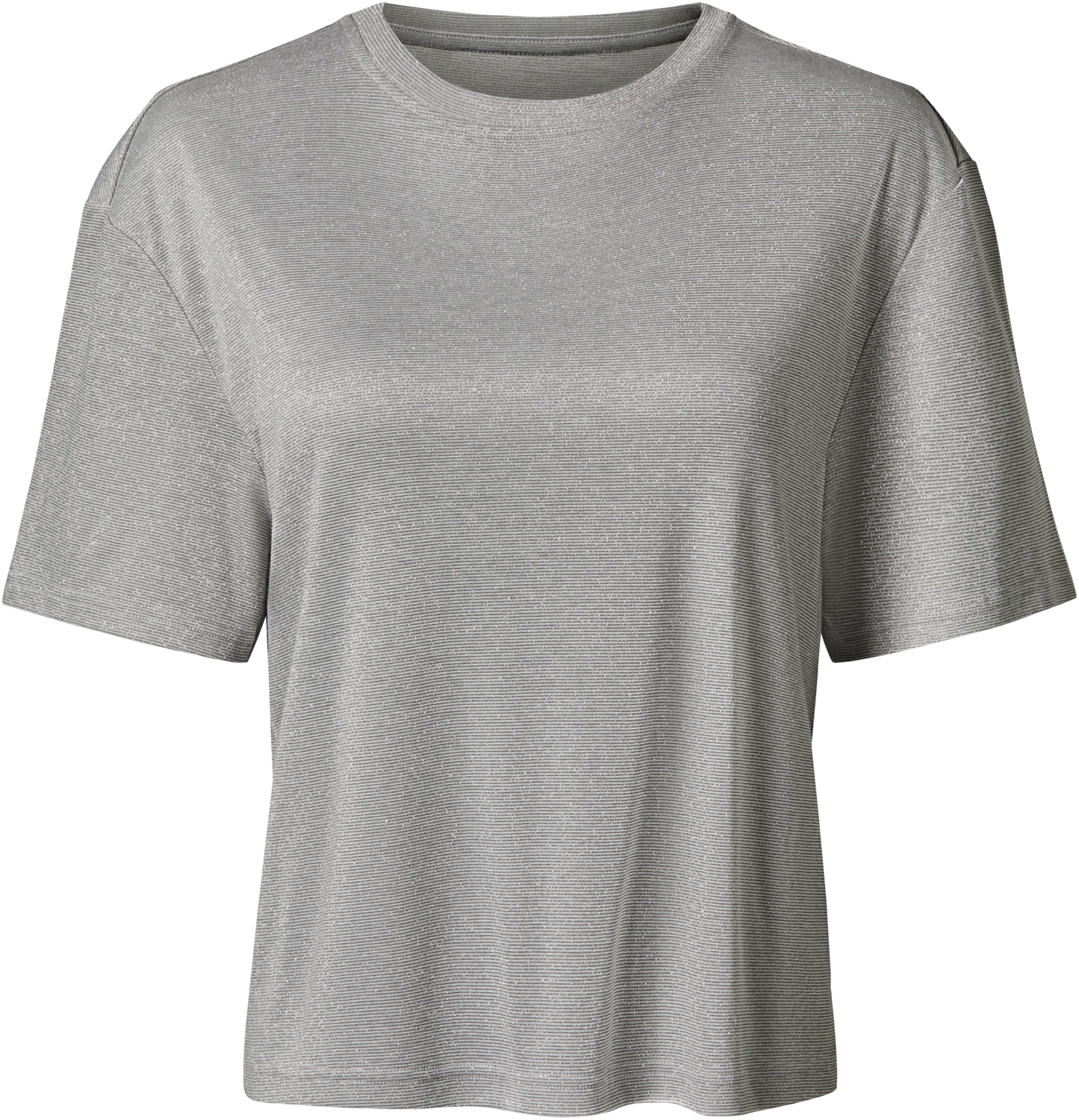 esmara T-shirt damski z błyszczącym efektem Szary, XS 32/34