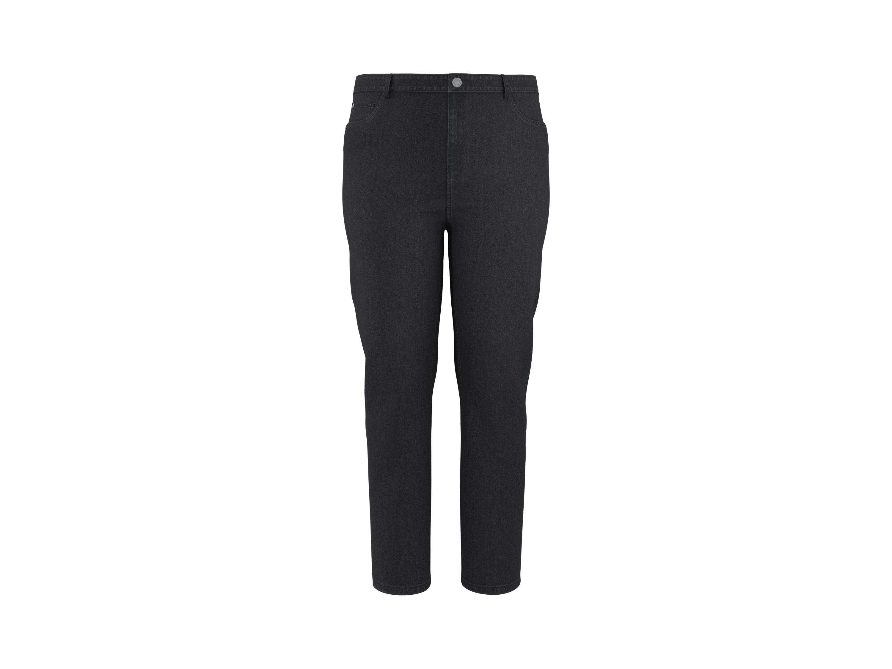 esmara Jeansy damskie Plus Size Xxl, skinny fit Czarny, 56