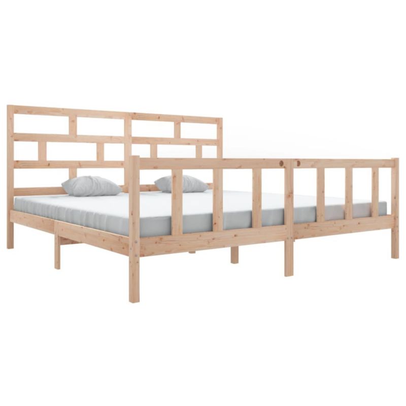 Łóżko drewniane WaszeMeble 180x200 cm brązowe WM-3101363 1 szt.
