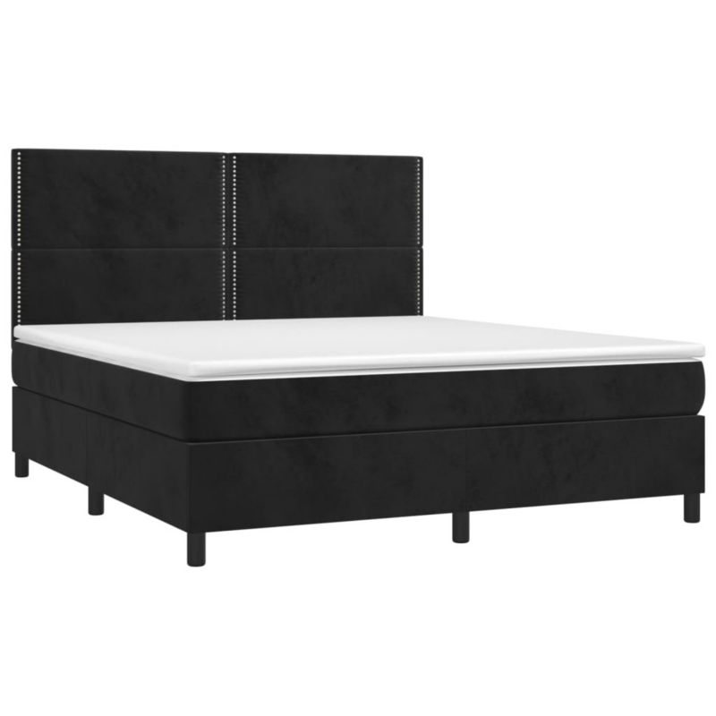 Łóżko kontynentalne WaszeMeble 160x200 cm czarny WM-3136073 1 szt.