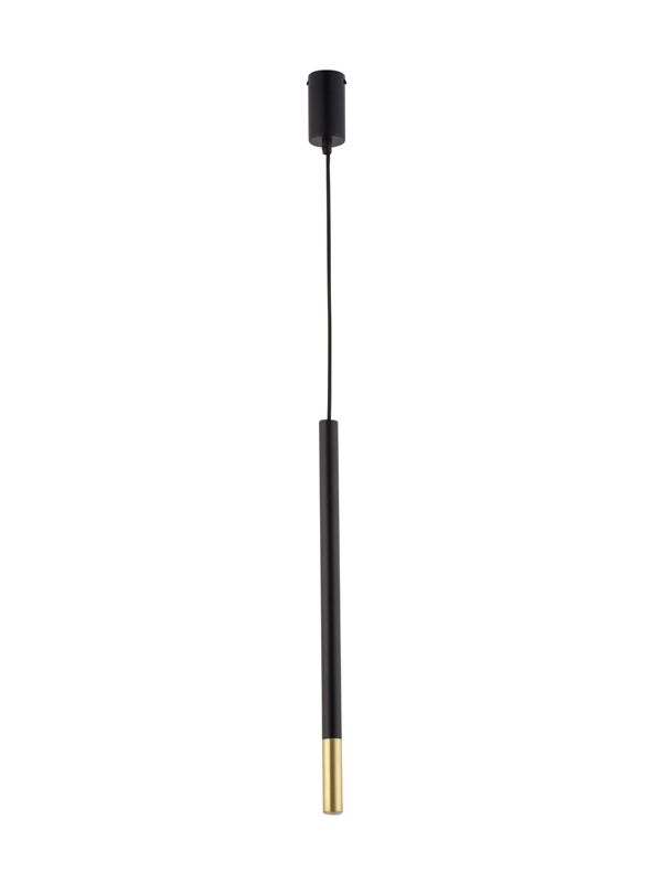 Lampa wisząca Sigma Lighting Sopel Due 3735 czarno-złota dekoracyjna 1xG9 x 1 szt.