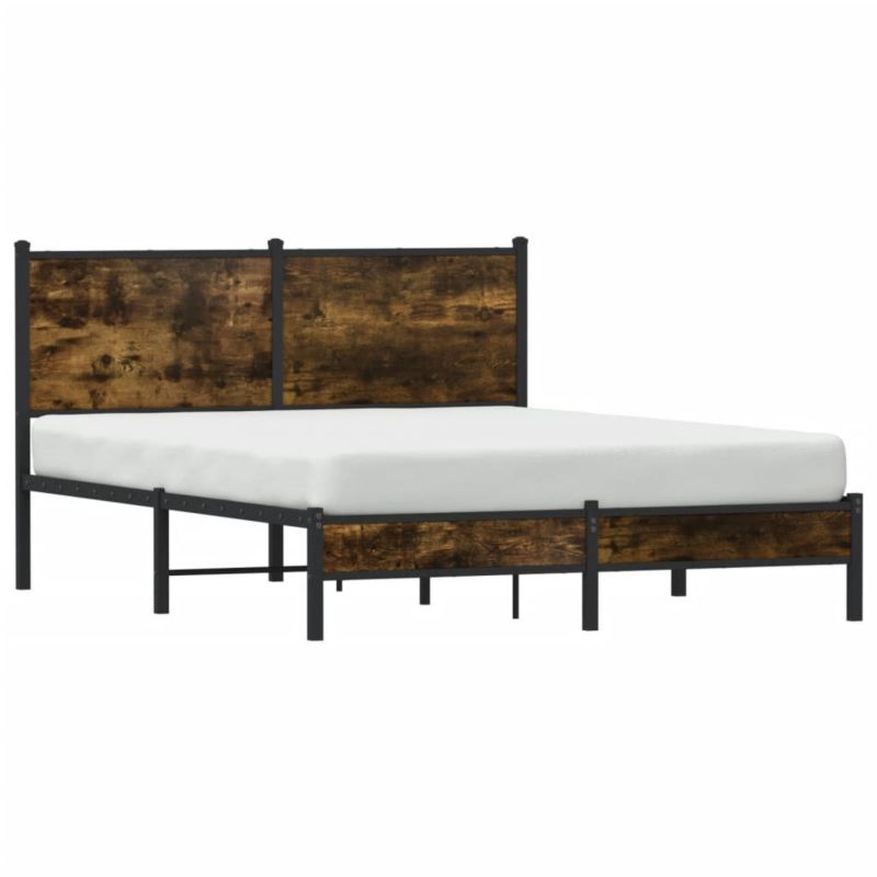 Łóżko metalowe WaszeMeble 150x200 cm dąb WM-4007816 1 szt.