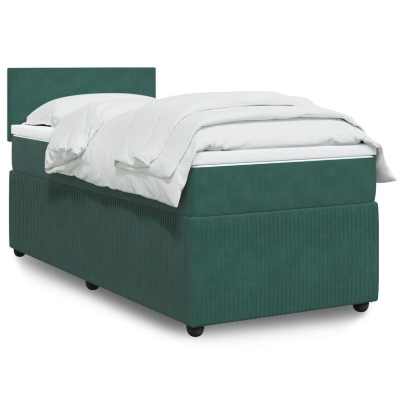 Łóżko kontynentalne WaszeMeble 80x200 cm zielone WM-3287587 1 szt.