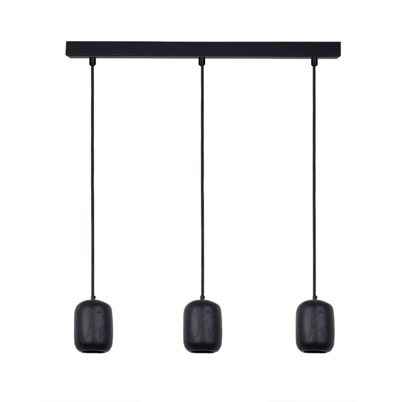 Lampa wisząca Sigma Lighting Olo 0768 czarna do kuchni 3xGU10 x 1 szt.
