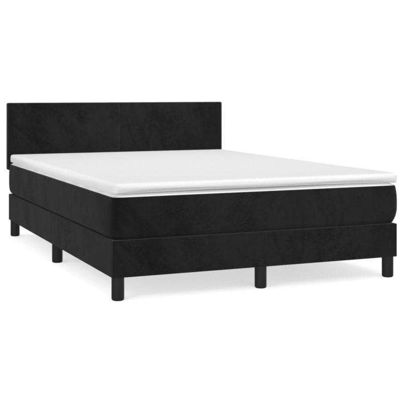 Łóżko kontynentalne WaszeMeble 140x190 cm czarne WM-3141181 1 szt.
