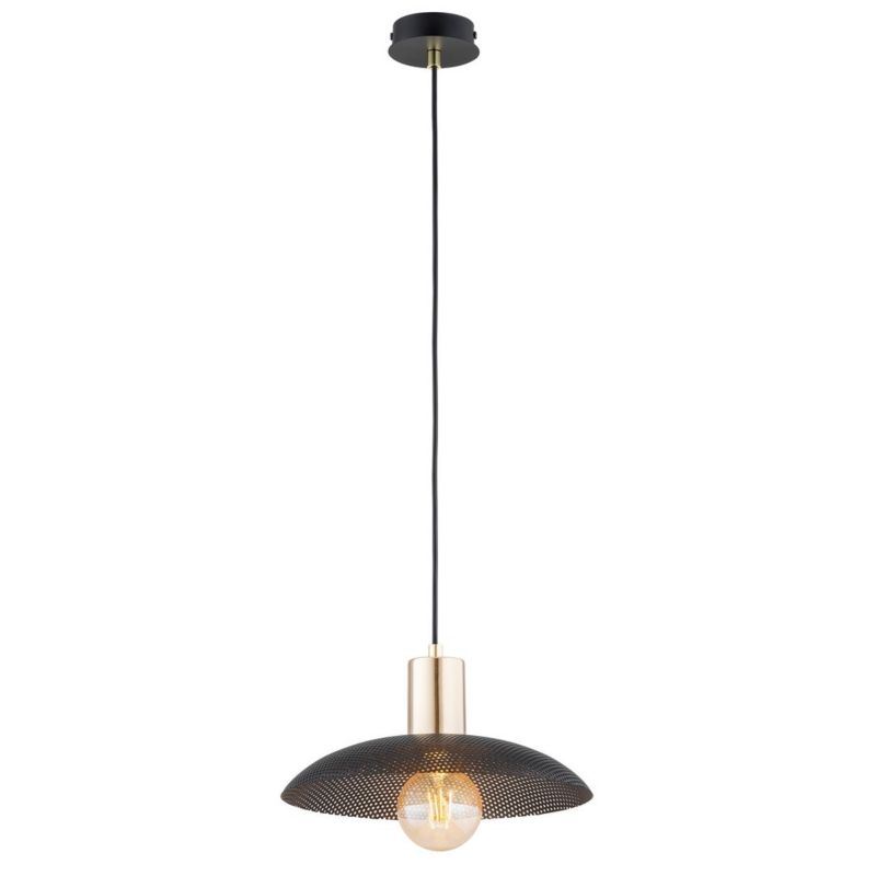 Lampa wisząca Emibig Spirit czarno-złota wym: 100 x 30 x 30 cm 1xE27 x 15W 1 szt.