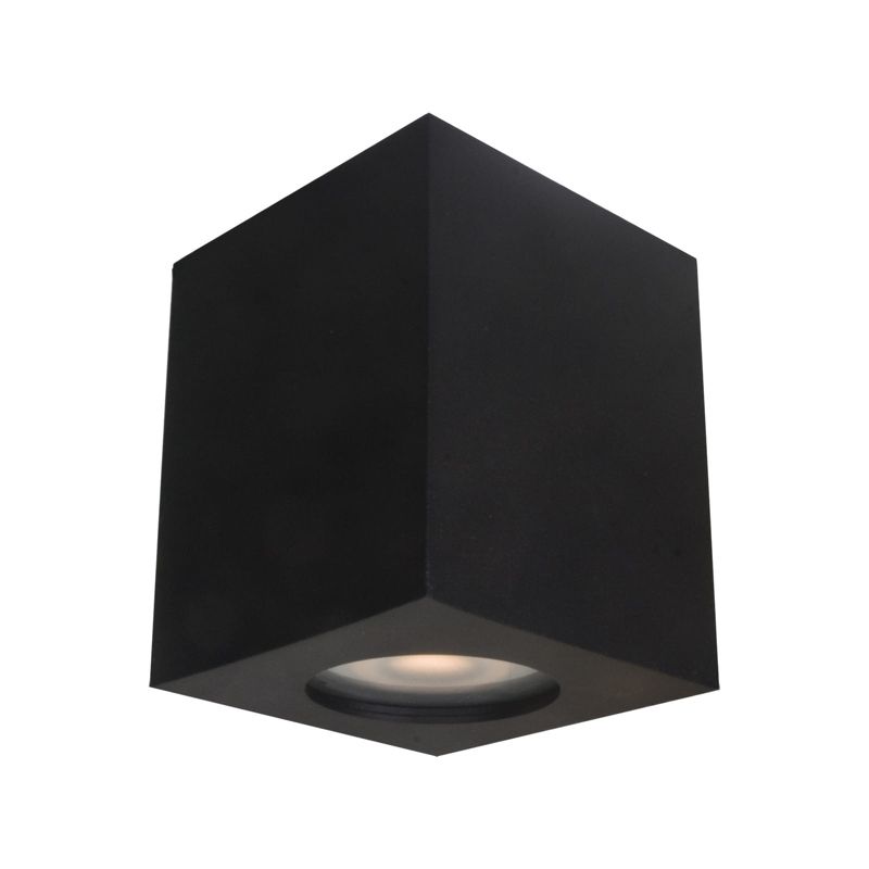 Spot Italux Fabrycio czarny do łazienki 1 x GU10 x 50W IP44 wym: 7,6 x 7,6 cm - 1 szt.