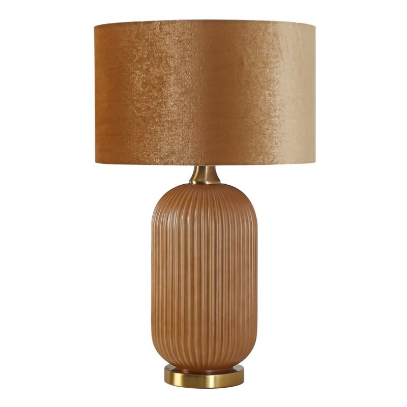 Lampa stołowa Light Prestige Tamiza złota 1 x E27 x 60W IP20 wym: 65 x 41 x 41 cm tkanina - 1 szt.