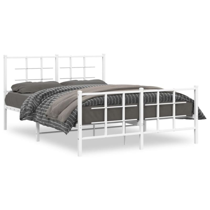 Łóżko metalowe WaszeMeble 135x190 cm biała WM-355627 1 szt.