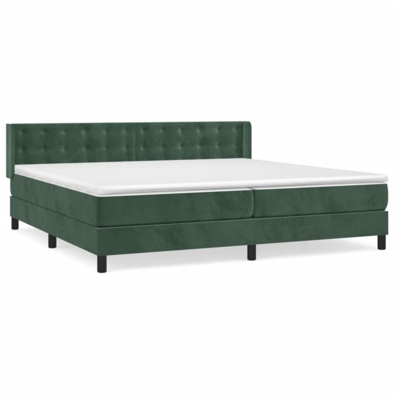 Łóżko kontynentalne WaszeMeble 200x200 cm zielone WM-3131222 1 szt.