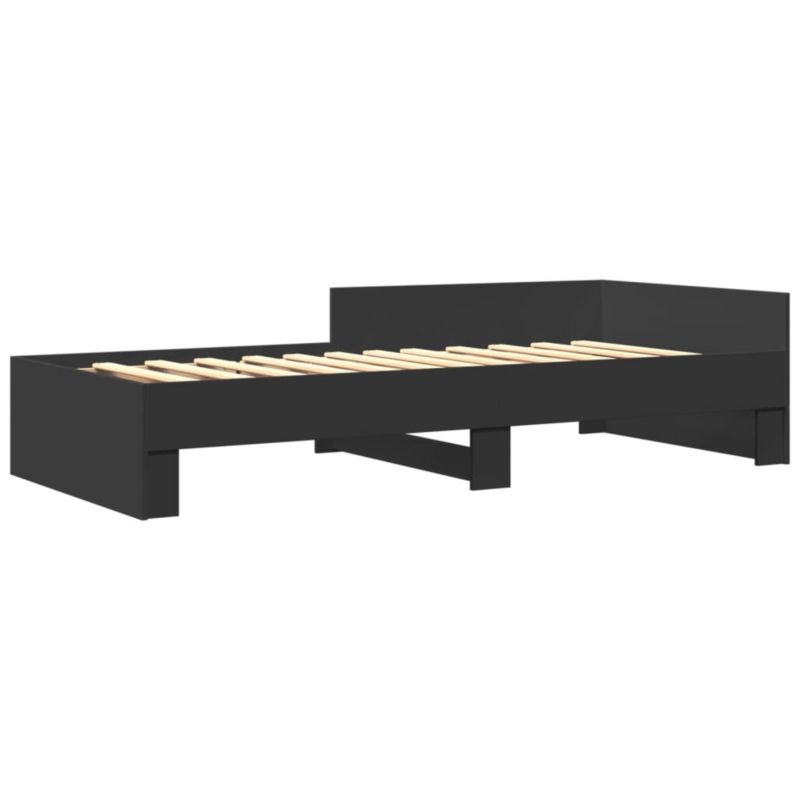Łóżko drewniane WaszeMeble 100x200 cm czarna WM-849573 1 szt.