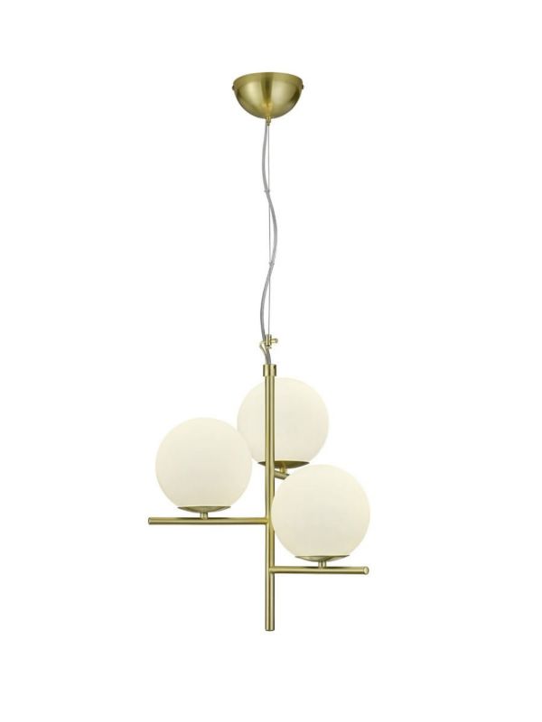 Lampa sufitowa wisząca Trio Pure złota wym: 150 x 40 x 40 cm 3xE14 x 1 szt.