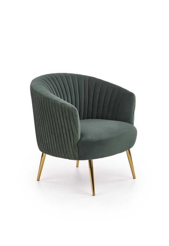Fotel Halmar CROWN ciemno zielony 1 szt
