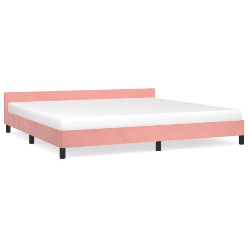 Łóżko tapicerowane WaszeMeble 200x200 cm różowa WM-347596 1 szt.