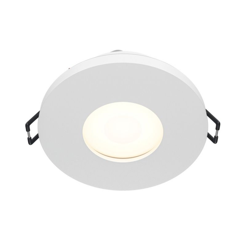 Oprawa sufitowa wpuszczana Maytoni Stark łazienkowa biała 1 x GU10 x 50W IP65 wym: 2,9 x 8,4 x 8,4 cm okrągła - 1 szt.