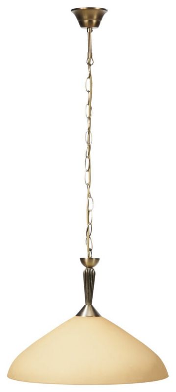 Lampa wisząca Rabalux Regina 1763 brązowo-kremowa styl klasyczny 1xE27 x 1 szt.