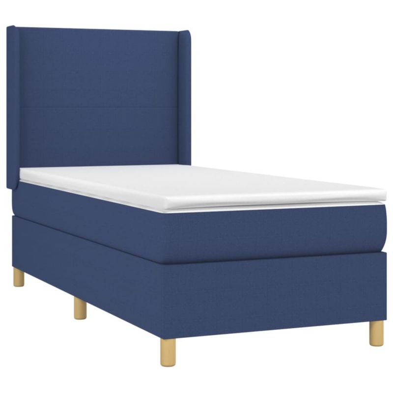 Łóżko kontynentalne WaszeMeble 90x200 cm niebieskie WM-3138691 1 szt.