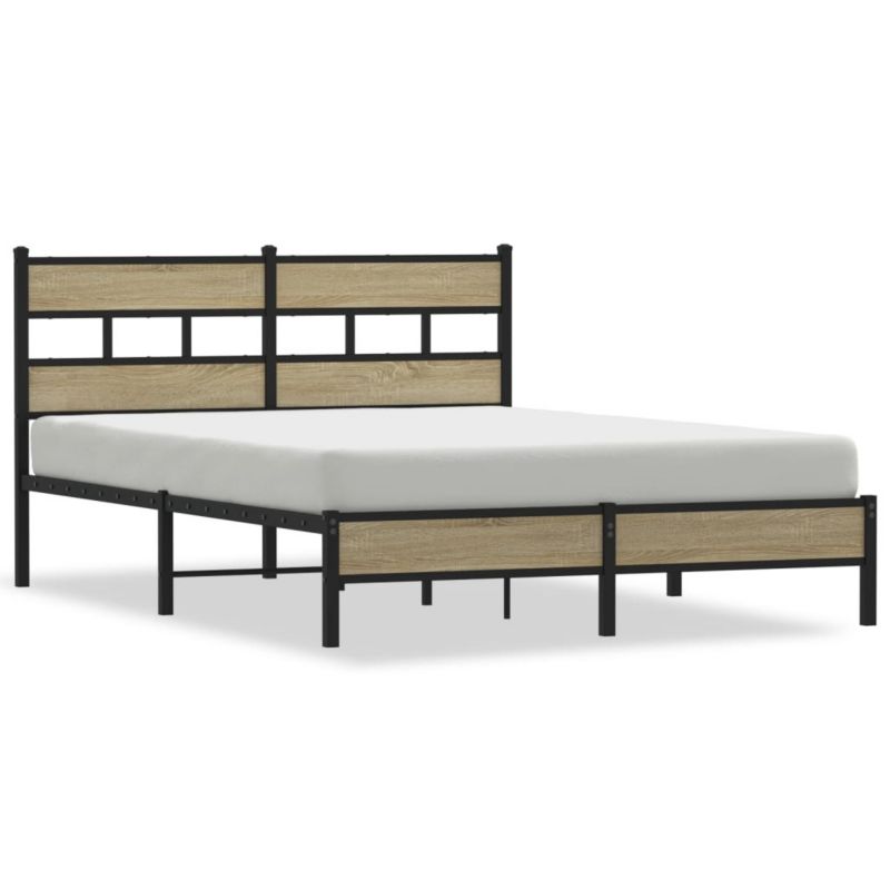 Łóżko metalowe WaszeMeble 140x200 cm brązowe WM-4017255 1 szt.