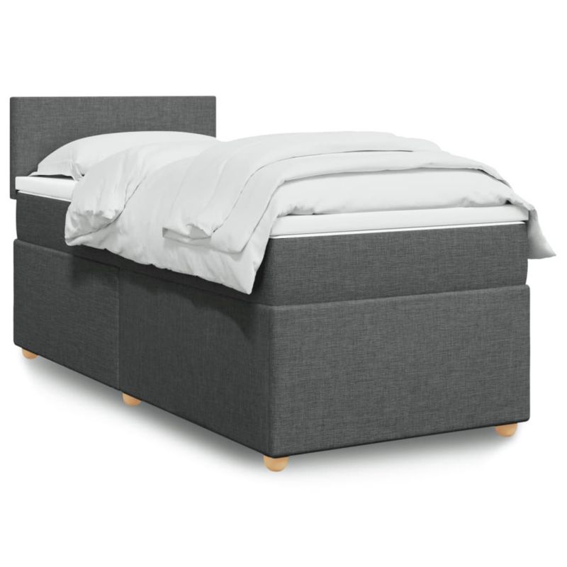 Łóżko kontynentalne WaszeMeble 80x200 cm ciemnoszara WM-3286501 1 szt.