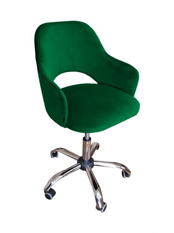 Fotel IZMA VELVET zielony ATOS 1 szt.