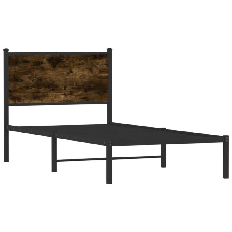 Łóżko metalowe WaszeMeble 80x200 cm dąb WM-4007658 1 szt.