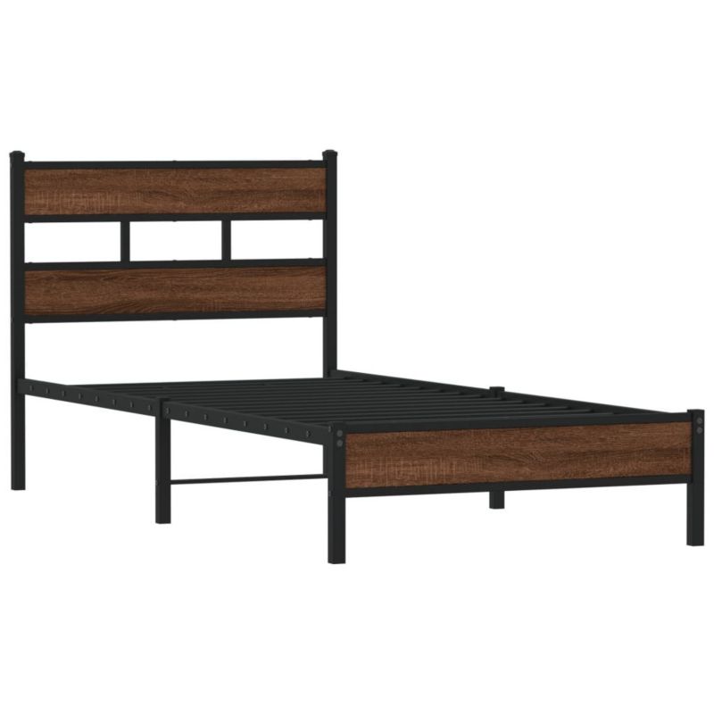 Łóżko metalowe WaszeMeble 80x200 cm brązowy WM-4017299 1 szt.