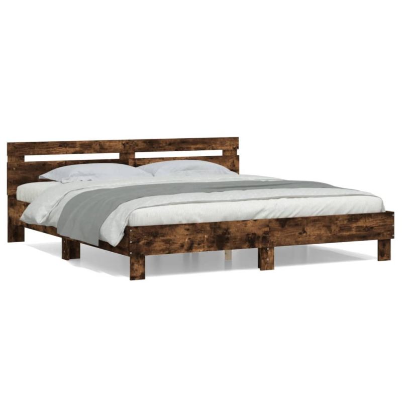 Łóżko drewniane WaszeMeble 160x200 cm brązowe WM-3207410 1 szt.